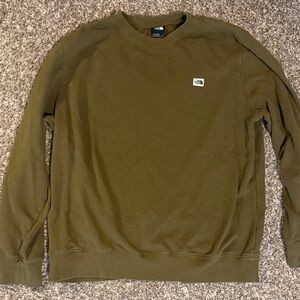 The North Face Men's Olive Green Crewneck Sweatershirt